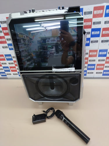 Sistema de audio y vídeo portátil Canta tu karaoke para llevar a cualquier lugar la diversión, se incluye un micrófono inalámbrico, adecuado de 8 a 99 años Giochi Preziosi, CTC06000